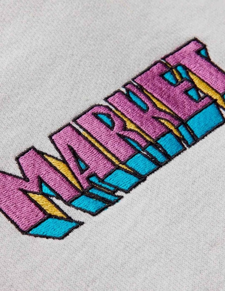 Sudadera MARKET x smiley into the unknown hoodie ash gray